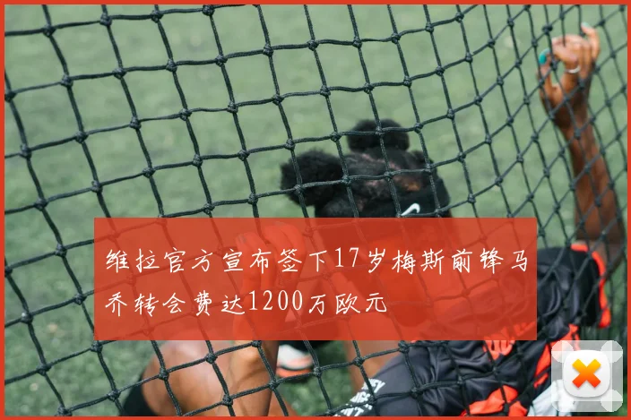 维拉官方宣布签下17岁梅斯前锋马乔转会费达1200万欧元